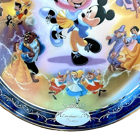 Bradford Exchange Magical Disney Moments Enchanted Dance Collector's Plate #179C - Picture 7 of 9